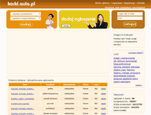 Tablet Screenshot of korki.aula.pl